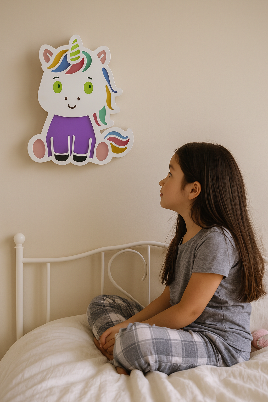Magical Unicorn LED Wall Lamp – Color-Changing Night Light for Kids