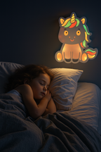 Magical Unicorn LED Wall Lamp – Color-Changing Night Light for Kids