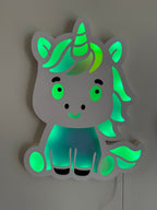 Magical Unicorn LED Wall Lamp – Color-Changing Night Light for Kids