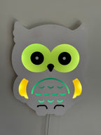 Color-Changing Owl Wall Lamp – Smart LED Night Light for Kids