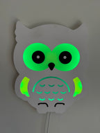 Color-Changing Owl Wall Lamp – Smart LED Night Light for Kids