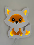 Color-Changing Fox Wall Lamp – Smart LED Night Light for Kids