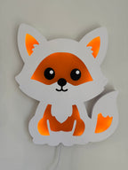 Color-Changing Fox Wall Lamp – Smart LED Night Light for Kids