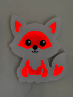 Color-Changing Fox Wall Lamp – Smart LED Night Light for Kids